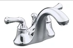 Kohler 10270-4A-CP Forte Centerset Lavatory Faucet Traditional Levers, Chrome. Fixed Price $209.95.