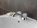 Delta Faucet 2502LF Bathroom 4" Solid Brass 1.2 Gpm Knob Handle. Fixed Price $136.46.