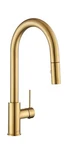 Aguastella AS60BG Brushed Gold Kitchen Faucet Pull Down Sprayer Single Handle. Fixed Price $89.68.