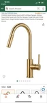Forious Gold Kitchen Faucet With Pull Down Sprayer Champagne Bronze FF0200G. Fixed Price $100.00.
