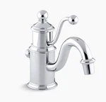 Unused Kohler K-139-CP Antique Bathroom Lavatory Faucet Single Lever Pol Chrome. Fixed Price $799.00.