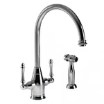 Houzer Charleston Two Handle Kitchen Faucet CRLSS-650 14.375" Hole. Fixed Price $663.16.