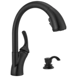 Delta Shiloh Pullout Kitchen Faucet Matte Black-certified Refurbished. Fixed Price $140.41.