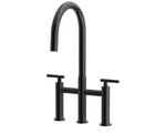 Arrisea Bridge Kitchen Faucet With Pull Down Sprayer Matte Black High Arc 2.... Fixed Price $98.99.