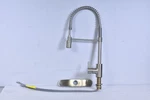Danze The Foodie DH451188SS Single Handle Spring Spout Kitchen Faucet, Stainless. Fixed Price $83.99.
