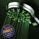 Hotelspa Led/lcd Hand Shower With Temperature-changing Color Sensor. Fixed Price $49.99.