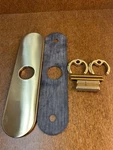Hansgrohe 14019251- 10 Km Base Plate Polished Gold Optik. Fixed Price $49.00.