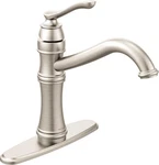 Moen 7240SRS Belfield Traditional 1-HANDLE Kitchen Faucet, Spot Resist Stainless. Fixed Price $199.95.