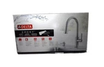 Delta Emery Pulldown Sprayer Kitchen Faucet Shieldspray Soap Dispenser Stainless. Fixed Price $120.85.