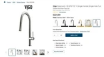 Vigo Greenwich 1.8 Gpm Stainless Steel Single Hole Pull Down Kitchen Faucet VG02. Fixed Price $56.96.
