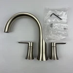 (read) Moen TS983BN Doux 2-HANDLE Deckmount Roman Tub Faucet Trim Brushed Nickel. Fixed Price $209.99.