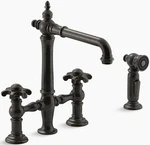 Kohler Artifacts Bridge Kitchen Faucet K-76519-3M-2BZ Oil Rubbed Bronze. Fixed Price $799.95.