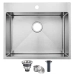 Shaco 25X22 Inch Drop Kitchen Sink, Top Mount 16 Gauge 304 Stainless Steel 8. Fixed Price $188.39.