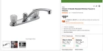 Delta Classic 2-HANDLE Standard Faucet 2102LF. Fixed Price $65.00.