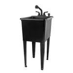 Tehila Space Saver 16 Gallon Black Utility Sink With Pull-out Faucet 800. Fixed Price $164.99.