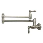 New Akicon Brushed Nickel Pot Filler Kitchen Faucet WALL-MOUNTED-AK98288-BN Mib. Fixed Price $125.00.