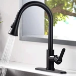 Faucet Kitchen With Pull Down Sprayer Amazing Force Matte Black. Fixed Price $39.00.