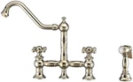 Whitehaus WHKBTCR3-9201-NT Nickel Vintage Iii Plus 1.5 Gpm Widespread Faucet. Fixed Price $784.00.