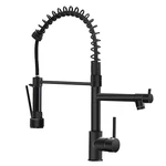 Owofan Black Kitchen Sink Faucet, Pull Down Sprayer, Stainless Steel, Single Han. Fixed Price $117.80.