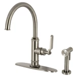 Kingston Brass KS243.KL Whitaker 1.8 Gpm Hole Kitchen Faucet - Nickel. Fixed Price $493.97.