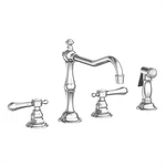 Newport Brass 973/26 Chesterfield Kitchen Faucet W/ Side Spray Polished Chrome. Fixed Price $1250.90.