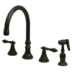 Kingston Brass KS279.ALBS Governor 1.8 Gpm Widespread Kitchen - Bronze. Fixed Price $324.97.