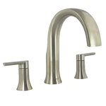 Moen Doux Brushed Nickel Roman Tub Trim Deck Mount M-pact TS983BN Read. Fixed Price $172.80.
