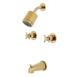 Kingston Brass Concord KBX8142DX 2-HANDLE Tub Shower Faucet, Polished. Fixed Price $280.28.