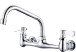Commercial Kitchen Sink Fauce Swivel Spout 8" Center Wall Mount - Chrome. Fixed Price $49.99.