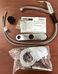 New Moen 87203 Adler Polished Chrome 1-HANDLE Kitchen Faucet W/side Sprayer B124. Fixed Price $44.96.