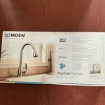 New Moen 87879SRS Haysfield Spot Resist Stainless Handle Pulldown Faucet B171. Fixed Price $119.95.