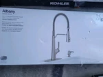 Kohler Albany Semi-pro Kitchen Faucet R33400-SD-VS Vibrant Stainless Steel New. Fixed Price $130.00.