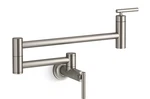 Kohler Purist K-35745-VS Wall Mounted Kitchen Pot Filler Faucet Stainless Steel. Fixed Price $468.00.