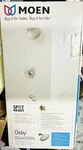 New Moen 82660SRN Oxby Spot Resist Chrome 1-HANDLE Bathtub Shower Faucet Kit. Fixed Price $110.00.
