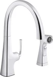 Kohler K-22064-CP Graze Kitchen Sink Faucet, Polished Chrome. Fixed Price $349.99.