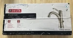 Delta Porter Single Handle Bathroom Sink Faucet Brushed Nickel 15984LF-BN-ECO. Fixed Price $119.99.