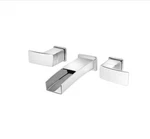 Pfister Kenzo 2-HANDLE Wall Mount Bathroom Faucet In Polished Chrome New Sealed. Fixed Price $76.99.