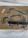 Fisher 60151 Deck Mounted Stainless Steel Faucet With 8" Centers. Fixed Price $399.99.