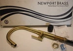 Newport Brass 1500-5143/04 East Linear Pull-down Kitchen Faucet- Satin. Fixed Price $417.49.