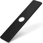 Matte Black Faucet Plate, Sink Hole Cover, Deck 10 Inch Or 3. Fixed Price $14.81.
