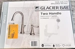 Glacier Bay Melina 2 Handle Bathroom Faucet 8" Widespread Brushed Nickel New. Fixed Price $34.97.