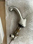 Jado Tamarac Lav Faucet, Cross Handles, Low Spout, Brushed Nickel. Fixed Price $399.00.