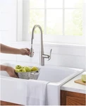 Gerber D454012 Selene 1.75 Gpm Hole Pull Down Kitchen Faucet - Stainless Steel. Fixed Price $249.00.