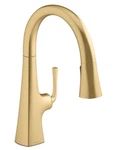 Kohler Graze K-22063-2MB Pull Down Spray Kitchen Faucet Brush Moderne Brass New. Fixed Price $558.00.