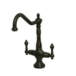 Kingston Brass Heritage Double Handle Kitchen Faucet Without Sprayer. Fixed Price $369.98.