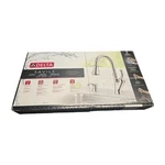 Delta Savile Kitchen Faucet W/ Soap Dispenser Chrome 19949Z-SD-DST New. Fixed Price $129.99.