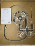 Kohler K-7342-4-BS Hirise Stainless 2-HANDLE Bar Sink Faucet, Brushed. Fixed Price $725.00.