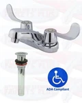 4" Centerset Bathroom Faucet With Grid Strainer - Ada Compliant. Fixed Price $70.74.