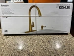 Kohler Anessia Moderne Brass Pulldown Kitchen Faucet W/ Soap Disp. R33444-SD-2MB. Fixed Price $249.94.