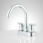 Signature Hardware Lindo 1.2 Gpm Centerset Faucet, Pop-up Drain Assembly, Chrome. Fixed Price $179.95.